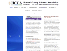 Tablet Screenshot of howardcountyhcca.org